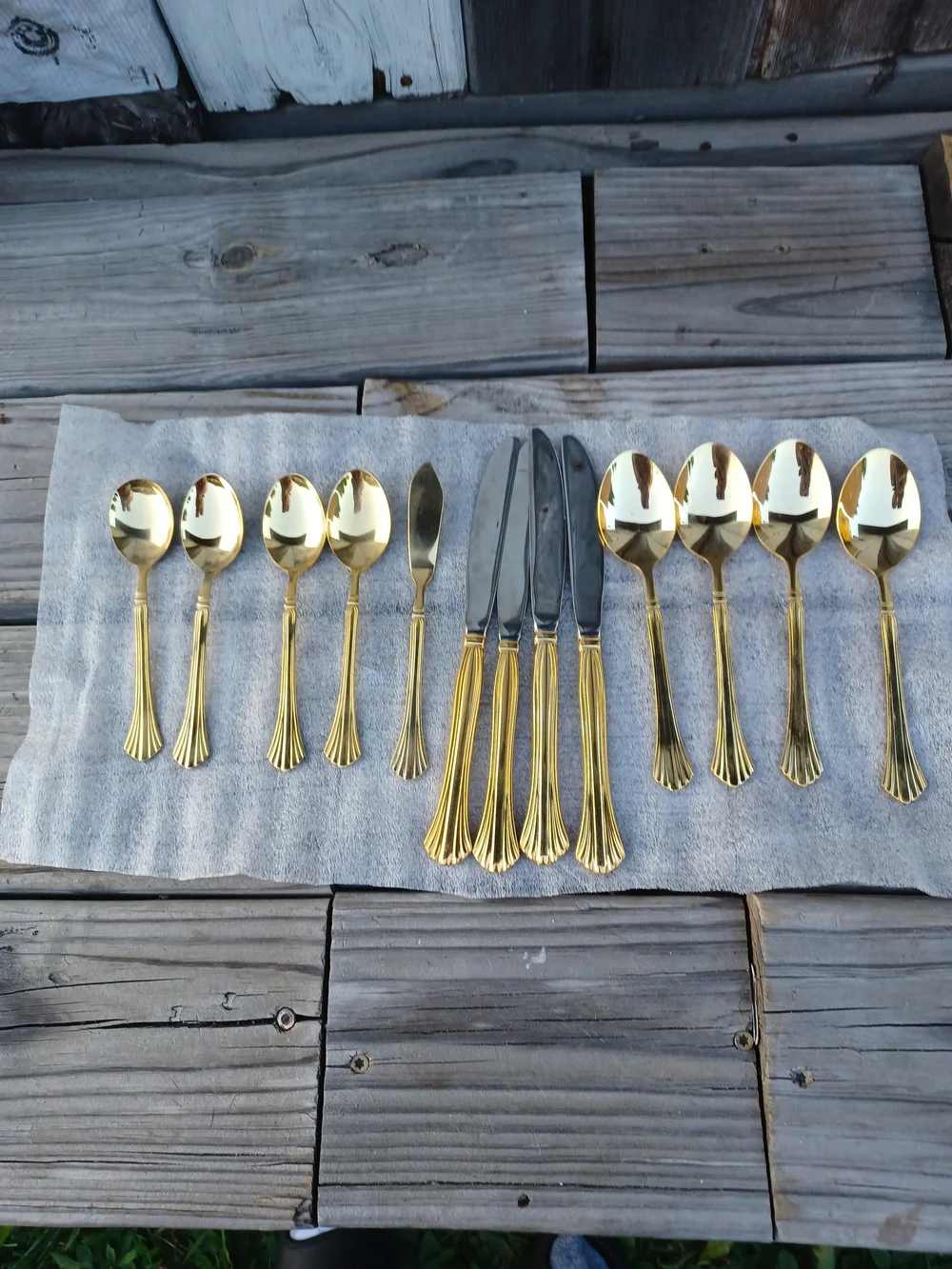 Vintage Cambrige Gold Tone Flatwere